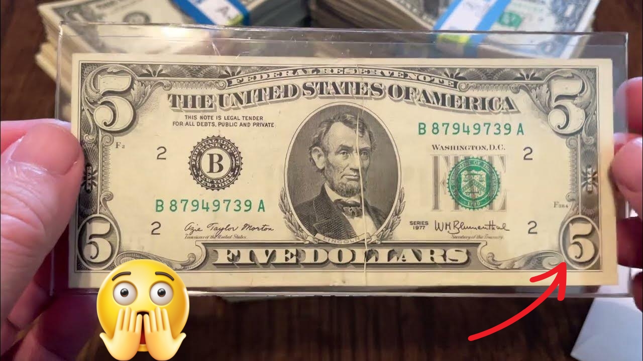 Rare $5 Bill Error